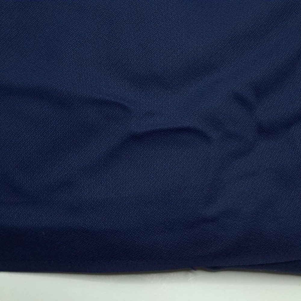 Vintage Talmora Navy Blue Fabric Cotton Twill 3.56yd Solid Medium Weight